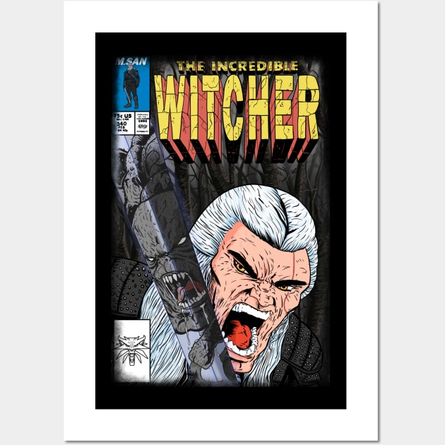 The Incredible Witcher Wall Art by MarianoSan